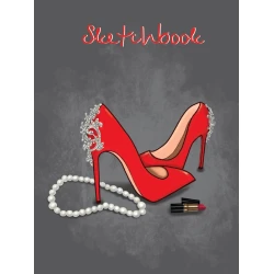 Скетчбук Проф-Пресс Красные туфли А5