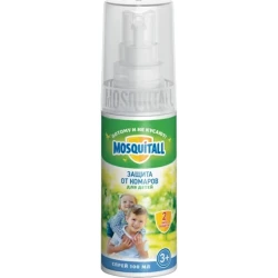 Средство от комаров Mosquitall Нежная защита для детей 100 мл Средство от комаров Mosquitall Нежная защита для детей 100 мл