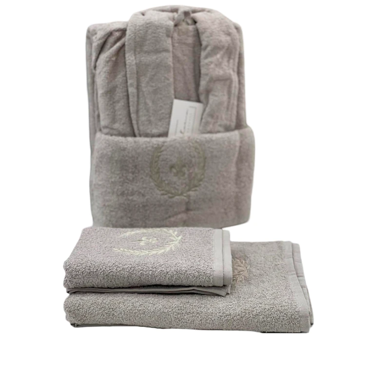 Банный набор Anemon SHA-00002603 халат + банное полотенце 70х140 см + полотенце для рук 50х90 см, коричневый Банный набор Anemon SHA-00002603 халат + банное полотенце 70х140 см + полотенце для рук 50х90 см, коричневый