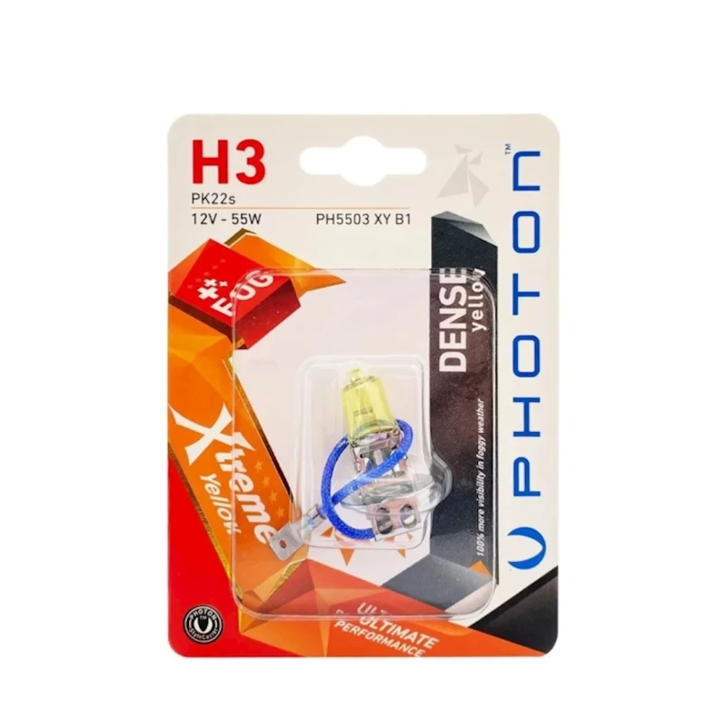 Лампочка для световых приборов автомобиля Photon H3 Xtreme Yellow 3000k