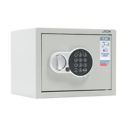 Мебельный сейф Aiko T-23 EL, электронный кодовый, серый, 230x300x250 мм