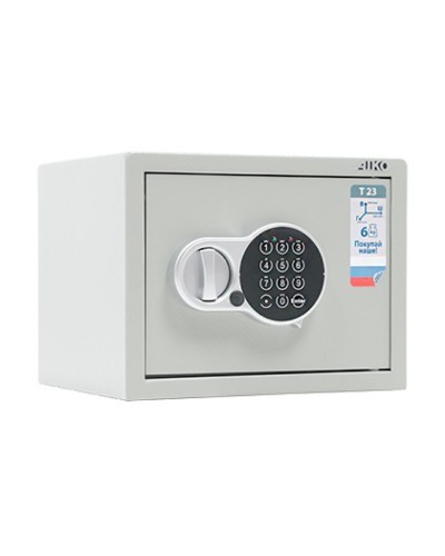 Mebel seyfi Aiko T-23 EL, elektron kodlu, boz, 230x300x250 mm