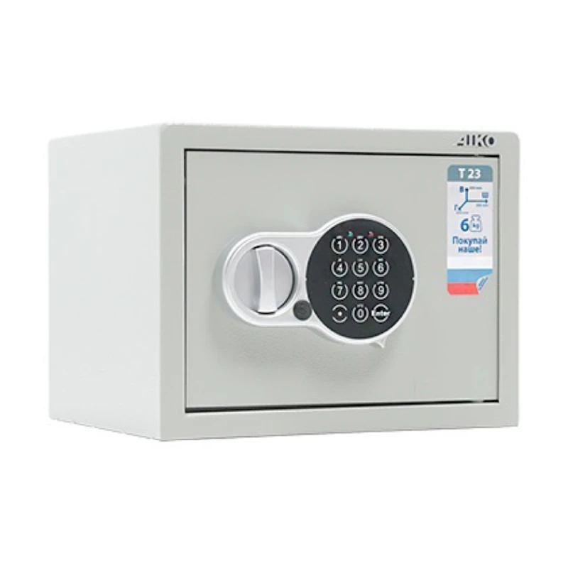 Мебельный сейф Aiko T-23 EL, электронный кодовый, серый, 230x300x250 мм Мебельный сейф Aiko T-23 EL, электронный кодовый, серый, 230x300x250 мм