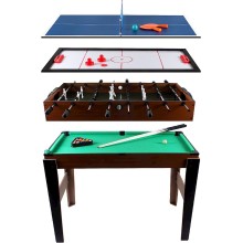 Masaüstü bilyard 4 in 1 Multigame Table Billiards Table Tennis Hockey and Table Football, 107x61x84.5 sm