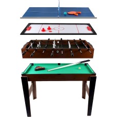 Masaüstü bilyard 4 in 1 Multigame Table Billiards Table Tennis Hockey and Table Football, 107x61x84.5 sm