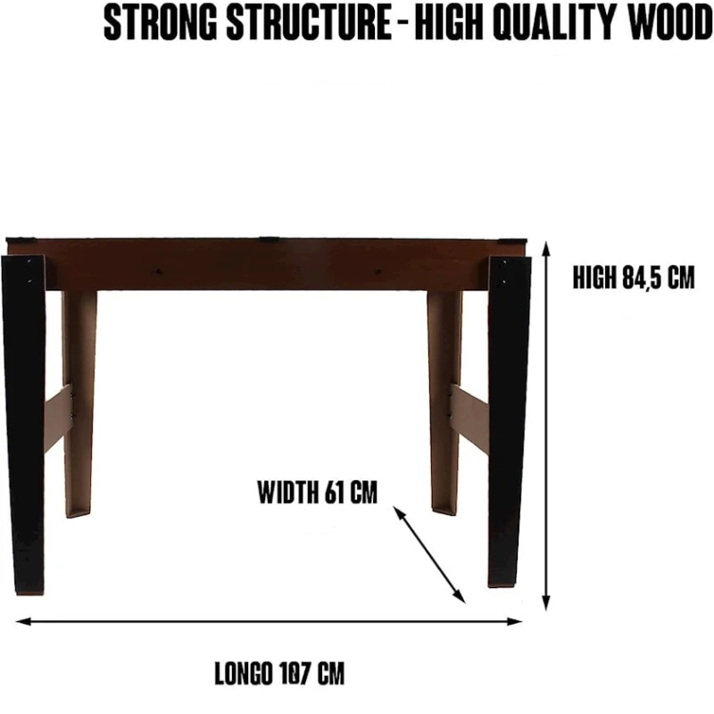Masaüstü bilyard 4 in 1 Multigame Table Billiards Table Tennis Hockey and Table Football, 107x61x84.5 sm