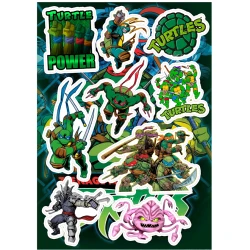Набор наклеек Teenage Mutant Ninja Turtles, 9 шт Набор наклеек Teenage Mutant Ninja Turtles, 9 шт