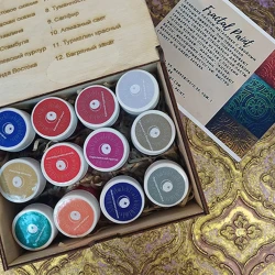 Parlaq patina dəsti Fractal Paint, 12 əd.