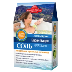 Cоль для ванны Фитокосметик Мировые Рецепты Красоты Баден-Баден Антистресс 500 г Cоль для ванны Фитокосметик Мировые Рецепты Красоты Баден-Баден Антистресс 500 г