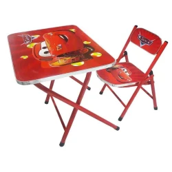 Комплект мебели Zies стол и стул, Красный Комплект мебели Zies стол и стул, Красный