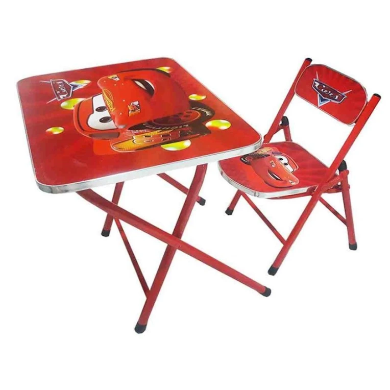 Комплект мебели Zies стол и стул, Красный Комплект мебели Zies стол и стул, Красный