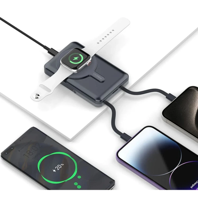 Recci RPB-W27 Magsafe Uyumlu Type-C ve Lightning Kablolu Powerbank 20W 10.000MAH recci27 Recci RPB-W27 Magsafe Uyumlu Type-C ve Lightning Kablolu Powerbank 20W 10.000MAH recci27