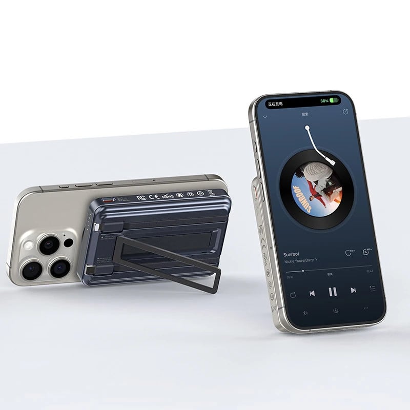 Recci RPB-W27 Magsafe Uyumlu Type-C ve Lightning Kablolu Powerbank 20W 10.000MAH recci27 Recci RPB-W27 Magsafe Uyumlu Type-C ve Lightning Kablolu Powerbank 20W 10.000MAH recci27