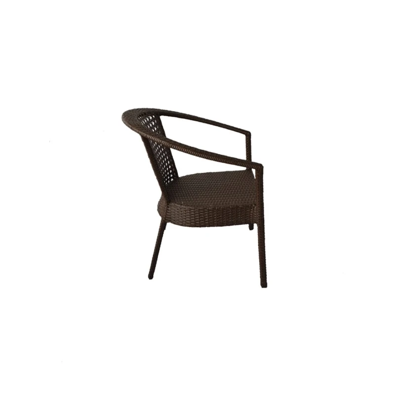 Стул садовый Zili Rattan Sofiya, коричневый; размер стула: ширина 63 см, высота 80 см Стул садовый Zili Rattan Sofiya, коричневый; размер стула: ширина 63 см, высота 80 см