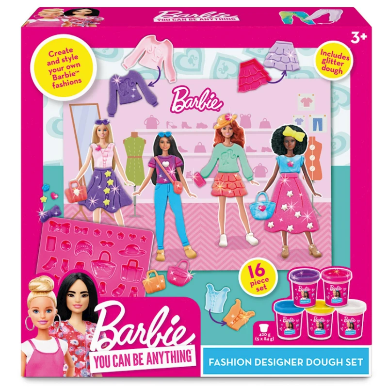 Набор для лепки Addo Barbie Dough I Can Be a Fashion Designer, 25x25 см, 3+ лет Набор для лепки Addo Barbie Dough I Can Be a Fashion Designer, 25x25 см, 3+ лет
