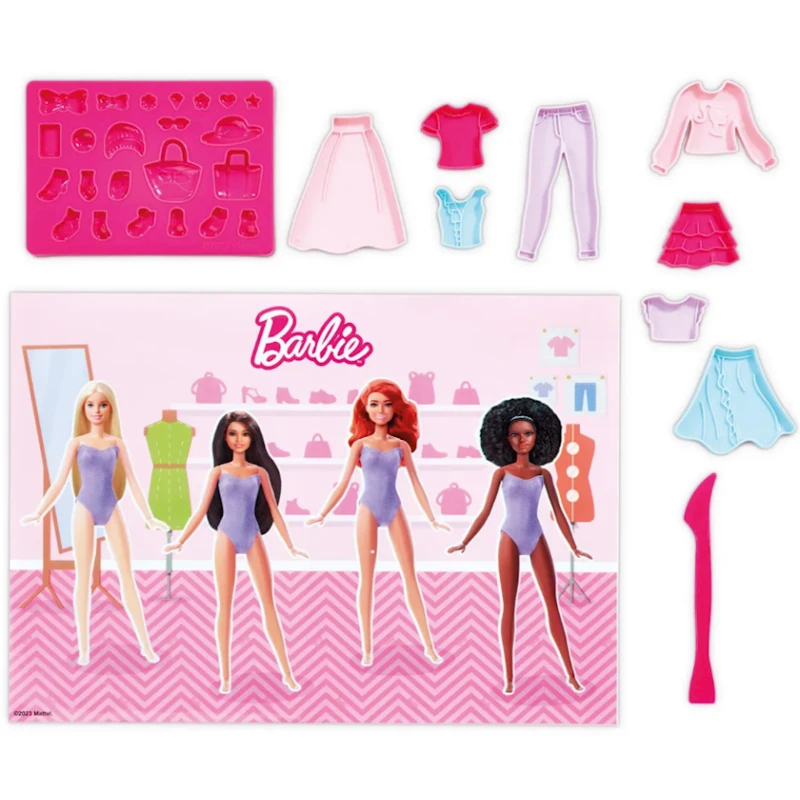 Набор для лепки Addo Barbie Dough I Can Be a Fashion Designer, 25x25 см, 3+ лет Набор для лепки Addo Barbie Dough I Can Be a Fashion Designer, 25x25 см, 3+ лет