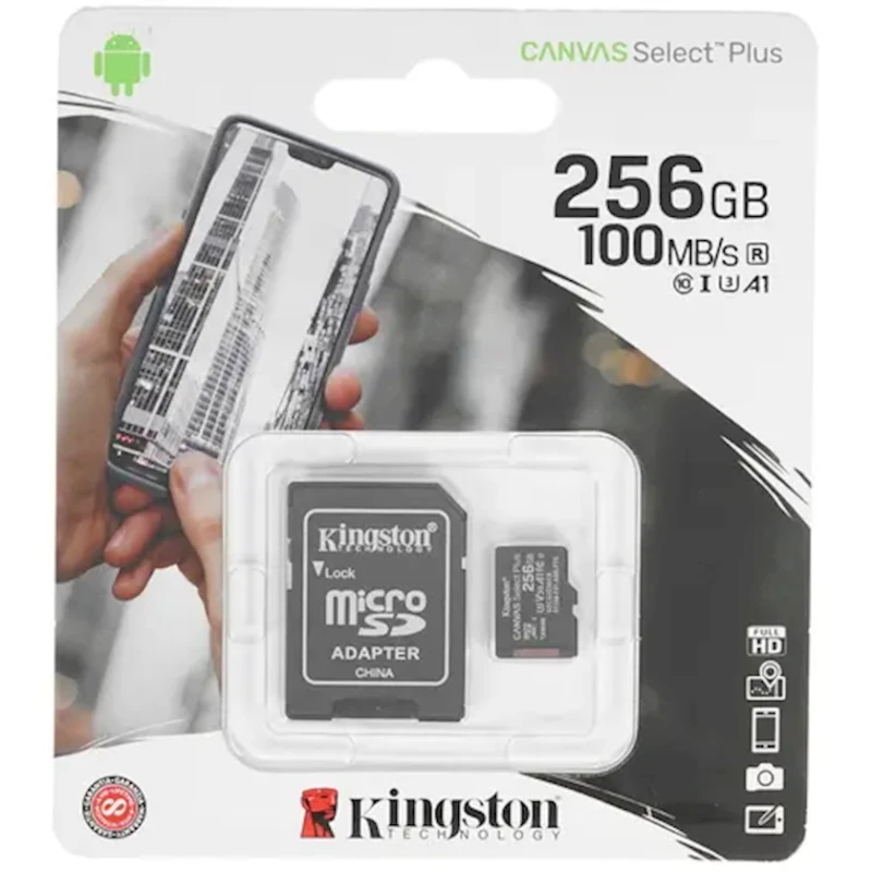 Карта памяти Kingston 256GB MicroSDXC SDCS2/256GB Карта памяти Kingston 256GB MicroSDXC SDCS2/256GB