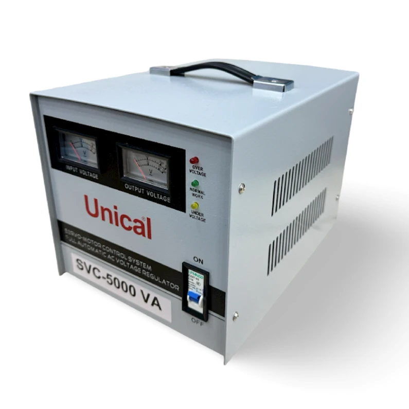Gərginlik tənzimləyicisi Unical SVC-5000VA Gərginlik tənzimləyicisi Unical SVC-5000VA