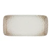 Блюдо ID-Fin Deserto Quadro Dikdörtgen, фарфор, бежевая, 35х16 см