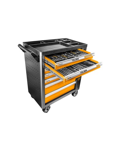 Alətlər ilə araba Tolsen 85412, 189 hissə, 752х810х450 mm