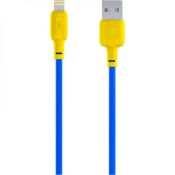 Кабель USB Gelius GP-UCN001L USB to Lightning Yellow/Blue
