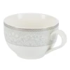 Чайная пара Gipfel Annet 42792, 150 мл, фарфор, белая/серая Чайная пара Gipfel Annet 42792, 150 мл, фарфор, белая/серая