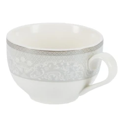 Чайная пара Gipfel Annet 42792, 150 мл, фарфор, белая/серая Чайная пара Gipfel Annet 42792, 150 мл, фарфор, белая/серая