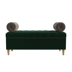 Пуфик 23, ткань, темно-зеленый, 40x35x80 см Пуфик 23, ткань, темно-зеленый, 40x35x80 см