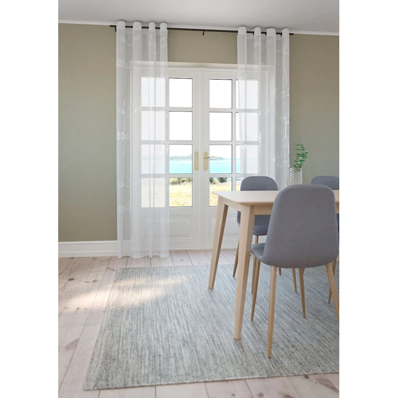 Штора JYSK Hessa 1x140x300 см, белый/серебристый Штора JYSK Hessa 1x140x300 см, белый/серебристый