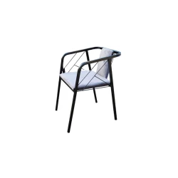 Стул EFM_180, нержавеющая сталь/ткань, черный/серый, 80x45x40 см Стул EFM_180, нержавеющая сталь/ткань, черный/серый, 80x45x40 см