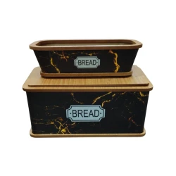 Набор хлебниц B.T. A, черный/коричневый, 2 шт Набор хлебниц B.T. A, черный/коричневый, 2 шт