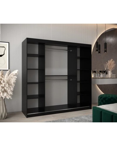 Şkaf Art Mebel Art-200-45, qara, 220х200х60 sm