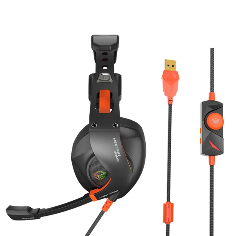 Наушники-гарнитура Meetion HP099 Black/Orange Наушники-гарнитура Meetion HP099 Black/Orange