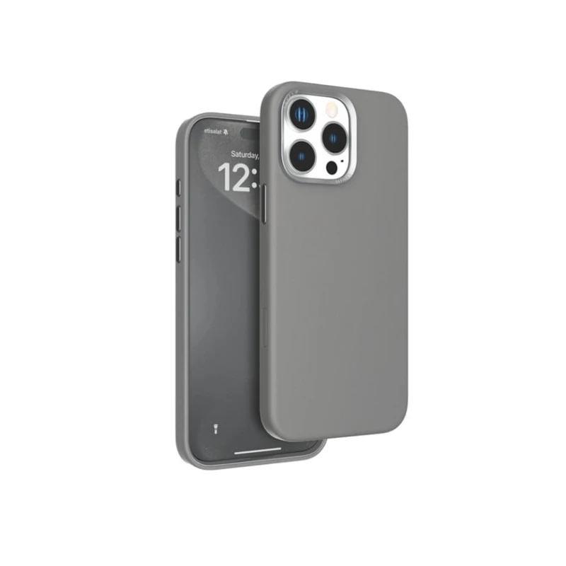 Чехол Levelo Iris MagSafe Liquid Silicone для Apple iPhone 16 Pro Gray