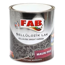 Целлюлозный лак FAB boya, фундук, 2.5 л