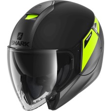 Motosiklet dəbilqəsi Shark Helmet Citycruiser Karonn Matt, termoplastik, qara/sarı, ölçü L