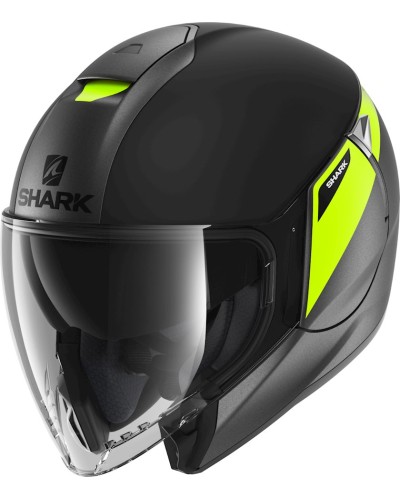 Motosiklet dəbilqəsi Shark Helmet Citycruiser Karonn Matt, termoplastik, qara/sarı, ölçü L