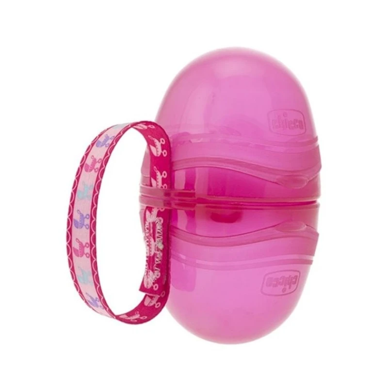 İki əmzik üçün qutu Chicco, 0 ay +, çəhrayı İki əmzik üçün qutu Chicco, 0 ay +, çəhrayı