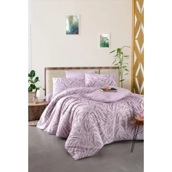 Комплект постельного белья MiraNova DMTZ-077, простыня 220х240 см, пододеяльник 200х220 см, наволочки 50х70 см, двуспальный, лиловый