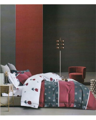Yataq dəsti First Home ZZ-ZZ-0149, yorğan üzü 160х200 sm, yastıq üzü 50x70 sm, ikinəfərlik, satin, rəngbərəng