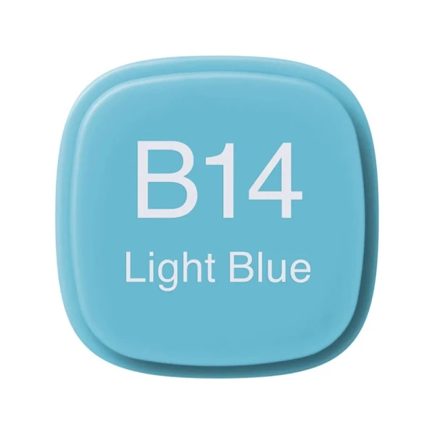 Маркер Copic Classic, B14, Light Blue, двусторонний, светло-синий Маркер Copic Classic, B14, Light Blue, двусторонний, светло-синий
