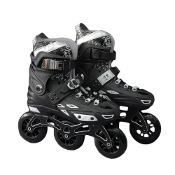 Роликовые коньки Jing Jie, размер 34-37, черные