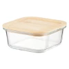 Контейнер Gipfel Stor 51963, стекло/бамбук, прозрачный/коричневый, 800 мл Контейнер Gipfel Stor 51963, стекло/бамбук, прозрачный/коричневый, 800 мл