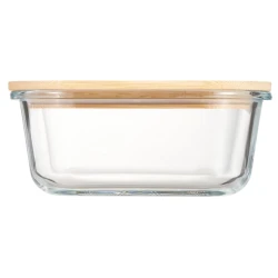 Контейнер Gipfel Stor 51963, стекло/бамбук, прозрачный/коричневый, 800 мл