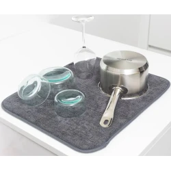 Коврик для сушки для кухонной утвари Brabantia SinkSide, 40х47х1 см, микрофибра, серый