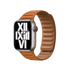 Kəmər Apple Leather Link, Apple Watch 41mm üçün S/M Golden Brown (ML7K3ZM/A)