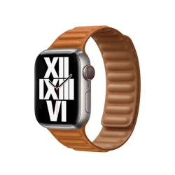 Kəmər Apple Leather Link, Apple Watch 41mm üçün S/M Golden Brown (ML7K3ZM/A)