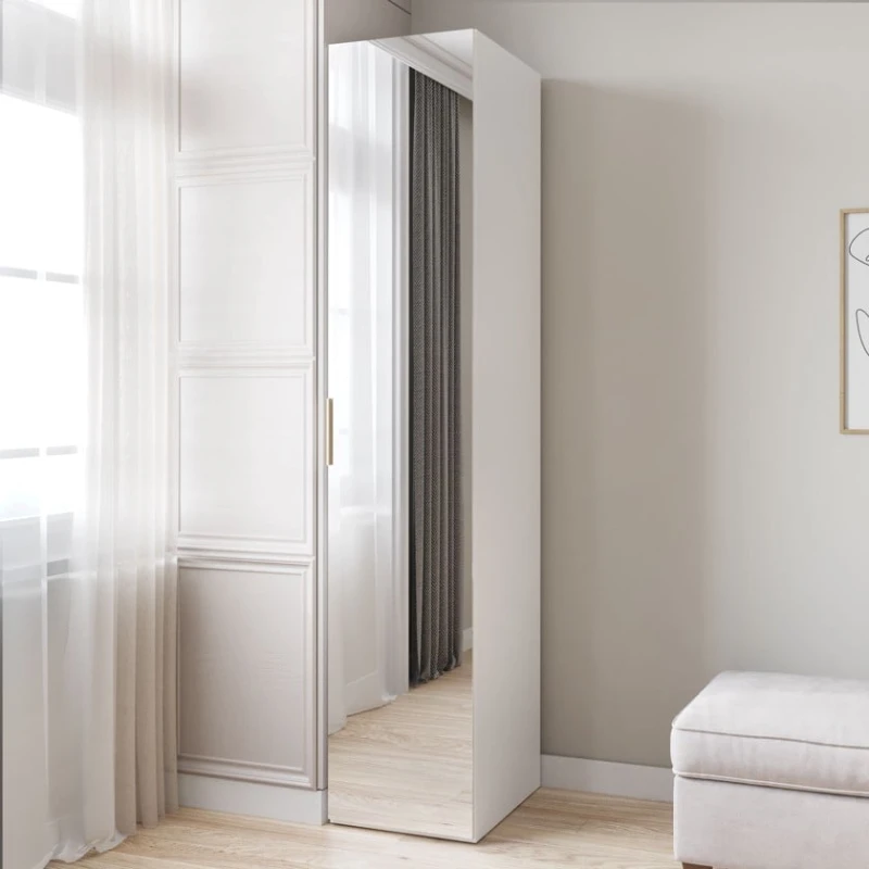 Шкаф Art Mebel 7, 210x40x45 см, ламинат, белый