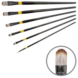 Кисть Kolos Yellow Stripe №18, овальная, cинтетика