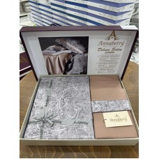 Yataq dəsti Annaberry SHA-00006041, ikinəfərlik, yorğan üzü 200x220 sm, mələfə 240x260 sm, yastıq üzü (2 əd) 50x70 sm, satin, rəngbərəng